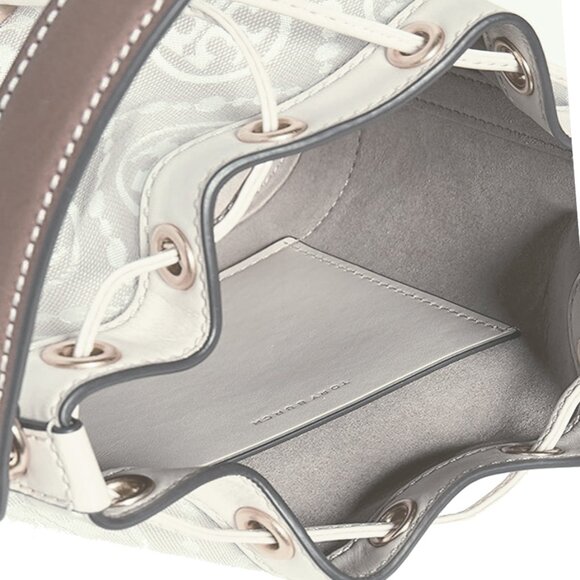 Tory Burch Mini T Monogram Bucket Bag - Picture 3 of 14